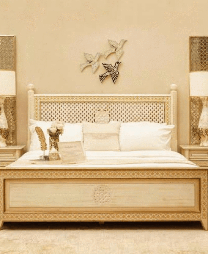 Royal Chinioti Carved Bed